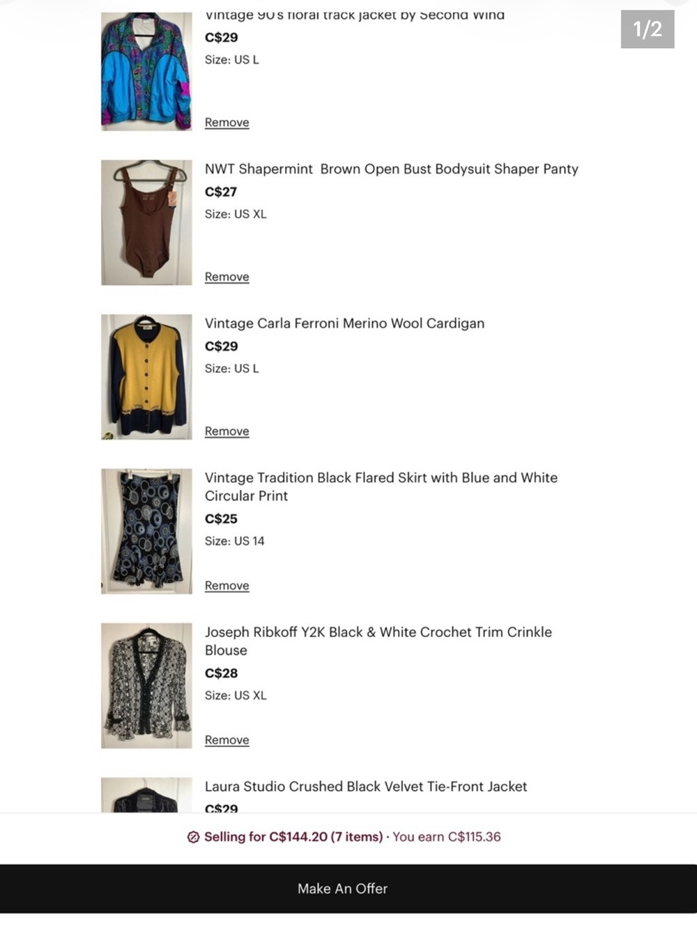 Bundle of jacket, bodysuit, cardigan, skirt, blazer, blouse and dress